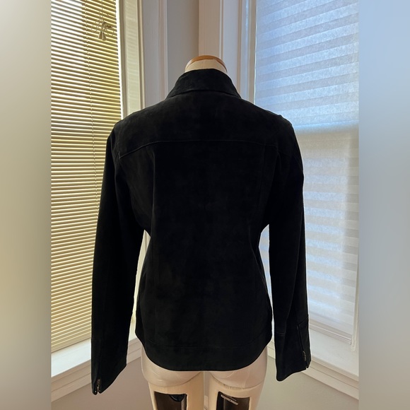 Newport Harbor Black Leather Jacket - Size Small - Picture 2 of 4